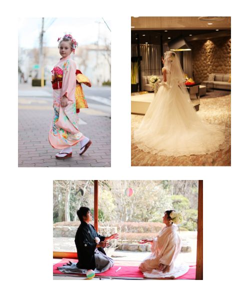 子供着付け。ドレス・和装。洋装