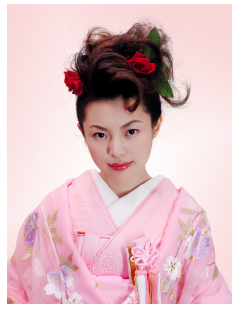 振袖着付。成人式。卒業式